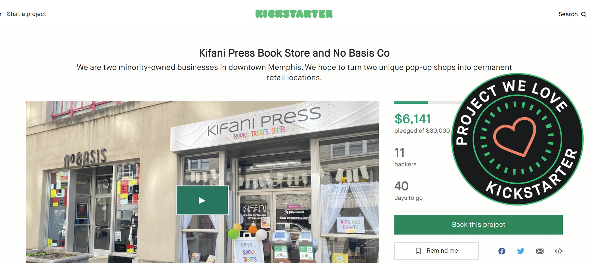 Help us make our pop-up shop permanent!